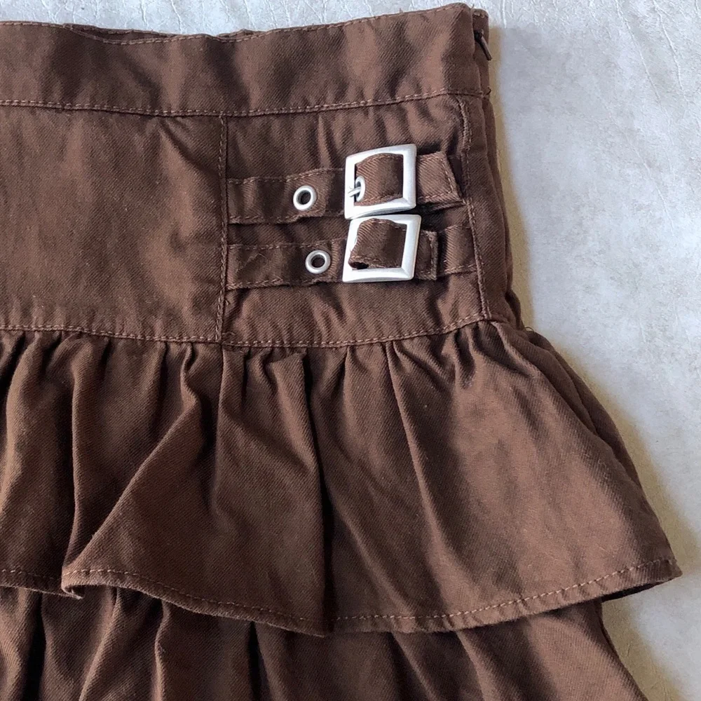 The Children's Place 100% Cotton Tiered Ruffle Skort Adjustable Waist Size 10